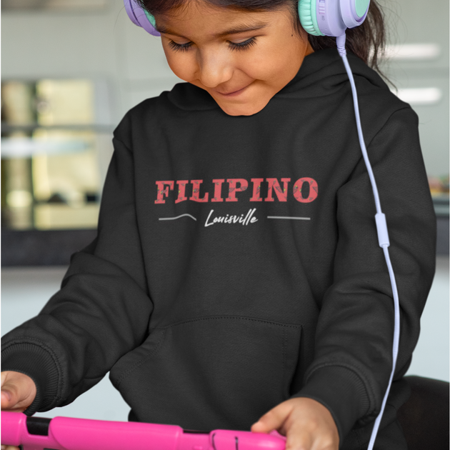 Kids Filipino Louisville (Red) Hoodie – filipinoswag