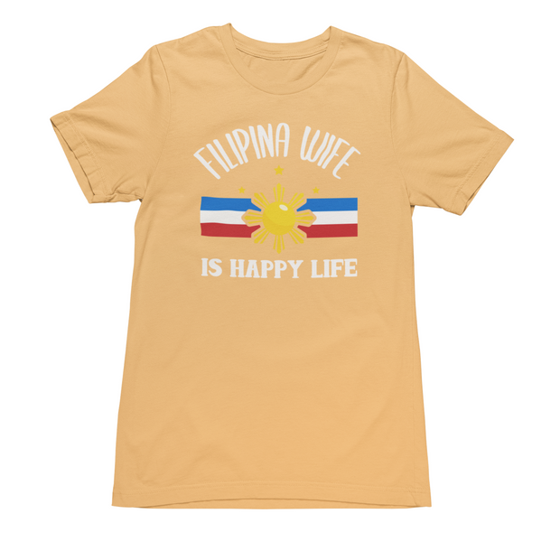 Men’s Filipina Wife Is Happy Life Shirt