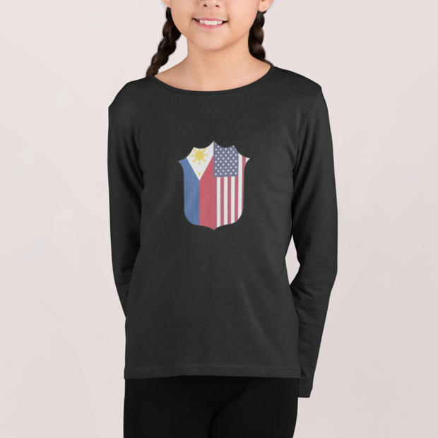 Kid's Filipino USA Flag Mashup Shirt