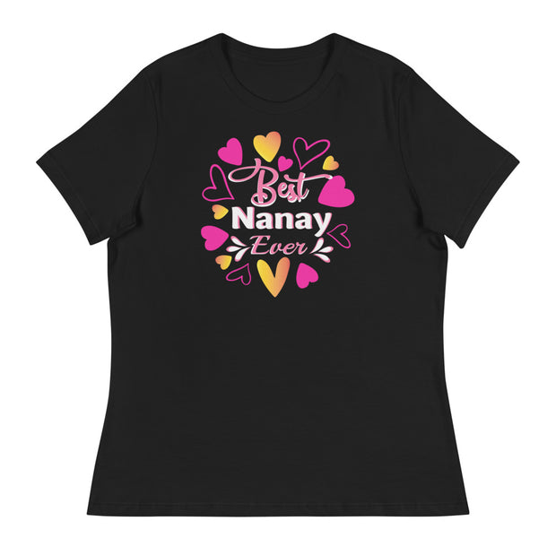 Women's Best Nanay Ever (Hearts) Shirt
