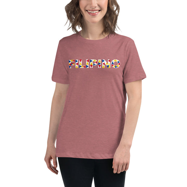 Women's Filipino in Abstract Colors Shirt
