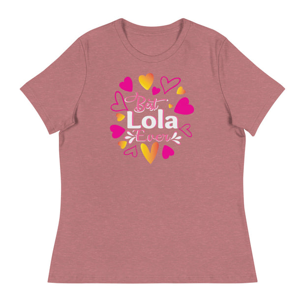 Women's Best Lola Ever (Hearts) Shirt