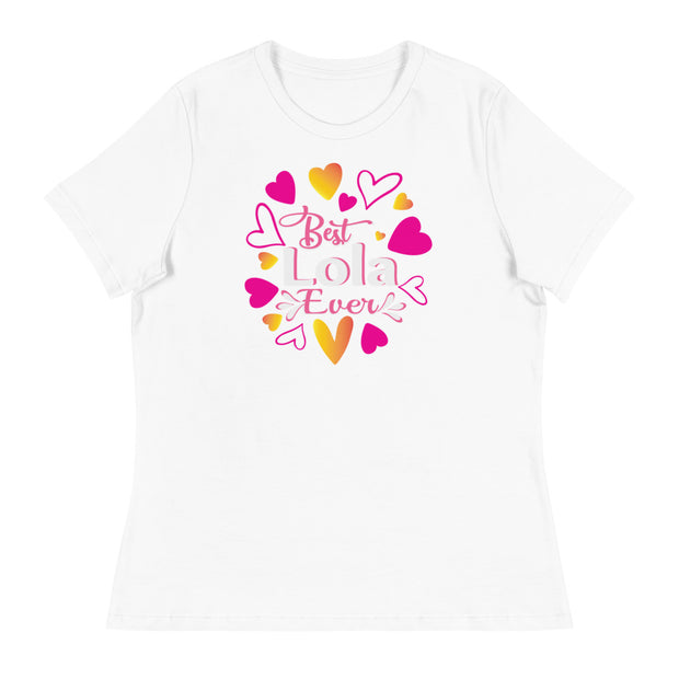 Women's Best Lola Ever (Hearts) Shirt