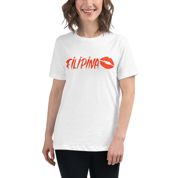 Women's Filipina Kiss Mark Shirt